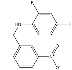 2,4-difluoro-N-[1-(3-nitrophenyl)ethyl]aniline Struktur