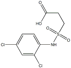 3-[(2,4-dichlorophenyl)sulfamoyl]propanoic acid Struktur