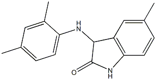 3-[(2,4-dimethylphenyl)amino]-5-methyl-2,3-dihydro-1H-indol-2-one Struktur