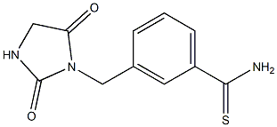 3-[(2,5-dioxoimidazolidin-1-yl)methyl]benzenecarbothioamide Struktur