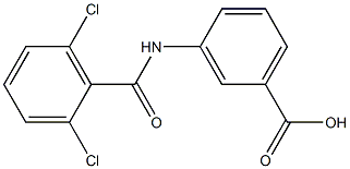 3-[(2,6-dichlorobenzene)amido]benzoic acid Struktur