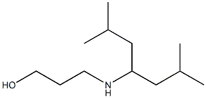 3-[(2,6-dimethylheptan-4-yl)amino]propan-1-ol Struktur