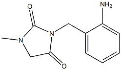 3-[(2-aminophenyl)methyl]-1-methylimidazolidine-2,4-dione Struktur