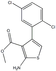 methyl 2-amino-4-(2,5-dichlorophenyl)thiophene-3-carboxylate Struktur