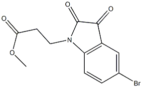 methyl 3-(5-bromo-2,3-dioxo-2,3-dihydro-1H-indol-1-yl)propanoate Struktur