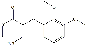 methyl 3-amino-2-[(2,3-dimethoxyphenyl)methyl]propanoate Struktur