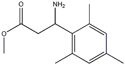 methyl 3-amino-3-(2,4,6-trimethylphenyl)propanoate Struktur