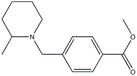 methyl 4-[(2-methylpiperidin-1-yl)methyl]benzoate Struktur