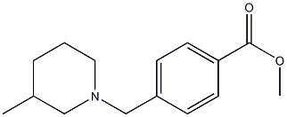 methyl 4-[(3-methylpiperidin-1-yl)methyl]benzoate Struktur