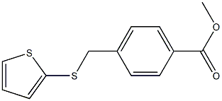 methyl 4-[(thiophen-2-ylsulfanyl)methyl]benzoate Struktur