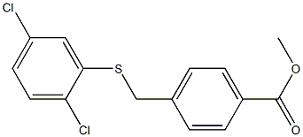 methyl 4-{[(2,5-dichlorophenyl)sulfanyl]methyl}benzoate Struktur