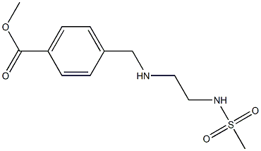 methyl 4-{[(2-methanesulfonamidoethyl)amino]methyl}benzoate Struktur