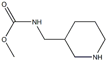 methyl N-(piperidin-3-ylmethyl)carbamate Struktur