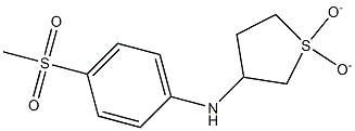 N-(1,1-dioxidotetrahydrothien-3-yl)-N-[4-(methylsulfonyl)phenyl]amine Struktur