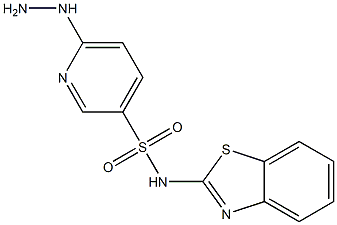 N-(1,3-benzothiazol-2-yl)-6-hydrazinylpyridine-3-sulfonamide Struktur