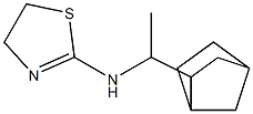 N-(1-{bicyclo[2.2.1]heptan-2-yl}ethyl)-4,5-dihydro-1,3-thiazol-2-amine Struktur