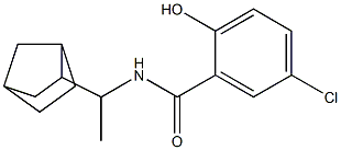 N-(1-{bicyclo[2.2.1]heptan-2-yl}ethyl)-5-chloro-2-hydroxybenzamide Struktur