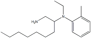 N-(1-aminononan-2-yl)-N-ethyl-2-methylaniline Struktur