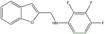 N-(1-benzofuran-2-ylmethyl)-2,3,4-trifluoroaniline Struktur