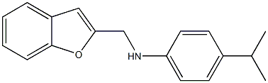 N-(1-benzofuran-2-ylmethyl)-4-(propan-2-yl)aniline Struktur