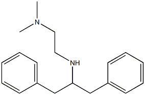 N'-(1-benzyl-2-phenylethyl)-N,N-dimethylethane-1,2-diamine Struktur