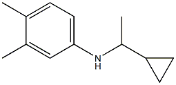 N-(1-cyclopropylethyl)-3,4-dimethylaniline Struktur