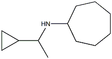 N-(1-cyclopropylethyl)cycloheptanamine Struktur