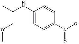 N-(1-methoxypropan-2-yl)-4-nitroaniline Struktur