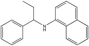 N-(1-phenylpropyl)naphthalen-1-amine Struktur