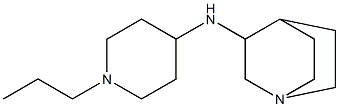 N-(1-propylpiperidin-4-yl)-1-azabicyclo[2.2.2]octan-3-amine Struktur