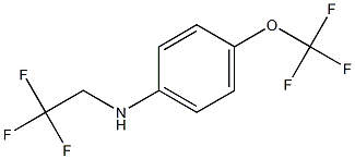 N-(2,2,2-trifluoroethyl)-4-(trifluoromethoxy)aniline Struktur