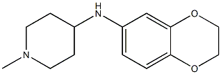 N-(2,3-dihydro-1,4-benzodioxin-6-yl)-1-methylpiperidin-4-amine Struktur