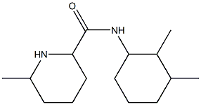 N-(2,3-dimethylcyclohexyl)-6-methylpiperidine-2-carboxamide Struktur