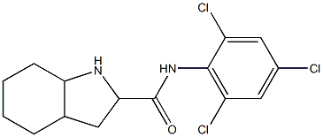 N-(2,4,6-trichlorophenyl)-octahydro-1H-indole-2-carboxamide Struktur