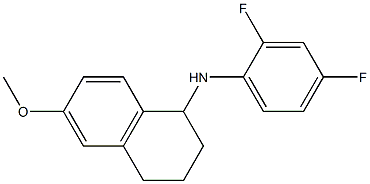 N-(2,4-difluorophenyl)-6-methoxy-1,2,3,4-tetrahydronaphthalen-1-amine Struktur