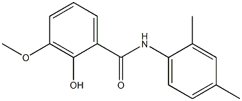 N-(2,4-dimethylphenyl)-2-hydroxy-3-methoxybenzamide Struktur