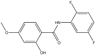 N-(2,5-difluorophenyl)-2-hydroxy-4-methoxybenzamide Struktur