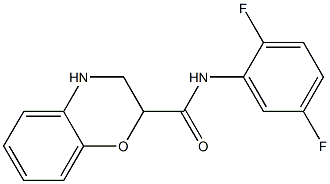 N-(2,5-difluorophenyl)-3,4-dihydro-2H-1,4-benzoxazine-2-carboxamide Struktur