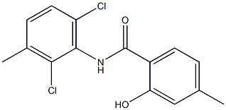 N-(2,6-dichloro-3-methylphenyl)-2-hydroxy-4-methylbenzamide Struktur