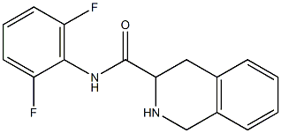 N-(2,6-difluorophenyl)-1,2,3,4-tetrahydroisoquinoline-3-carboxamide Struktur