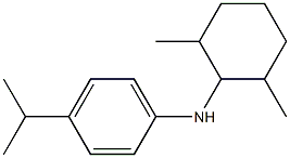 N-(2,6-dimethylcyclohexyl)-4-(propan-2-yl)aniline Struktur