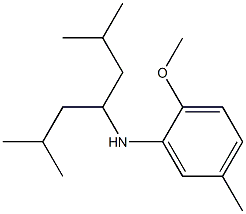 N-(2,6-dimethylheptan-4-yl)-2-methoxy-5-methylaniline Struktur