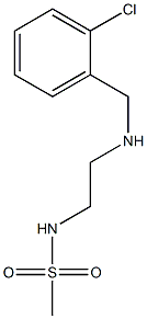 N-(2-{[(2-chlorophenyl)methyl]amino}ethyl)methanesulfonamide Struktur