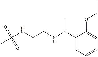 N-(2-{[1-(2-ethoxyphenyl)ethyl]amino}ethyl)methanesulfonamide Struktur