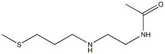 N-(2-{[3-(methylsulfanyl)propyl]amino}ethyl)acetamide Struktur