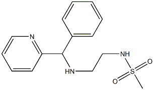 N-(2-{[phenyl(pyridin-2-yl)methyl]amino}ethyl)methanesulfonamide Struktur