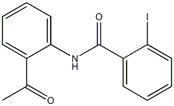 N-(2-acetylphenyl)-2-iodobenzamide Struktur