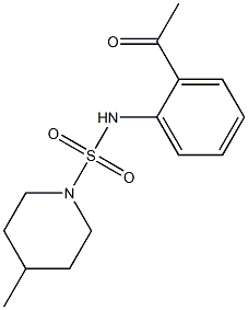 N-(2-acetylphenyl)-4-methylpiperidine-1-sulfonamide Struktur