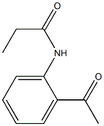 N-(2-acetylphenyl)propanamide Struktur