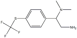 N-(2-amino-1-{4-[(trifluoromethyl)thio]phenyl}ethyl)-N,N-dimethylamine Struktur